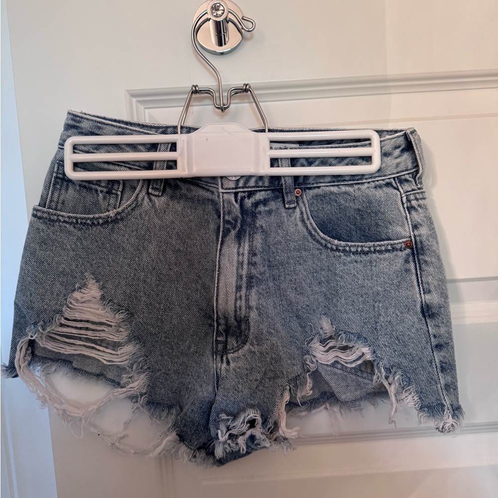 Pacsun High Rise Festival Distressed Denim Women Shorts